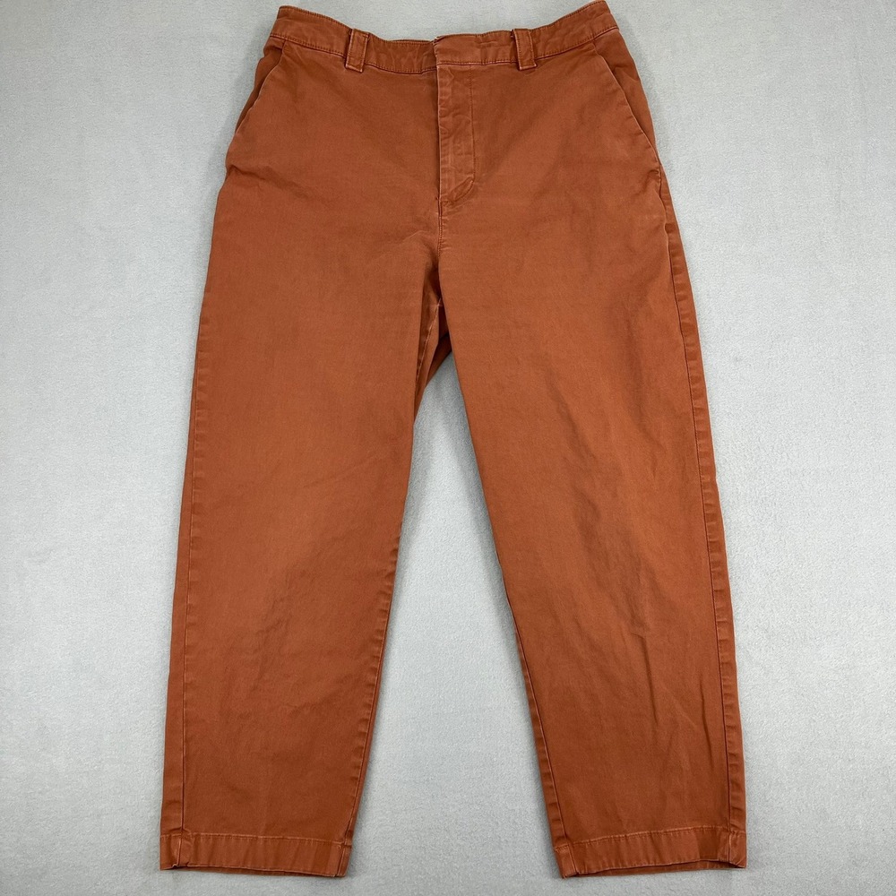 Gap Straight Up Khaki Pants Womens 6 Burnt Orange Garment Dyed Straight Chino